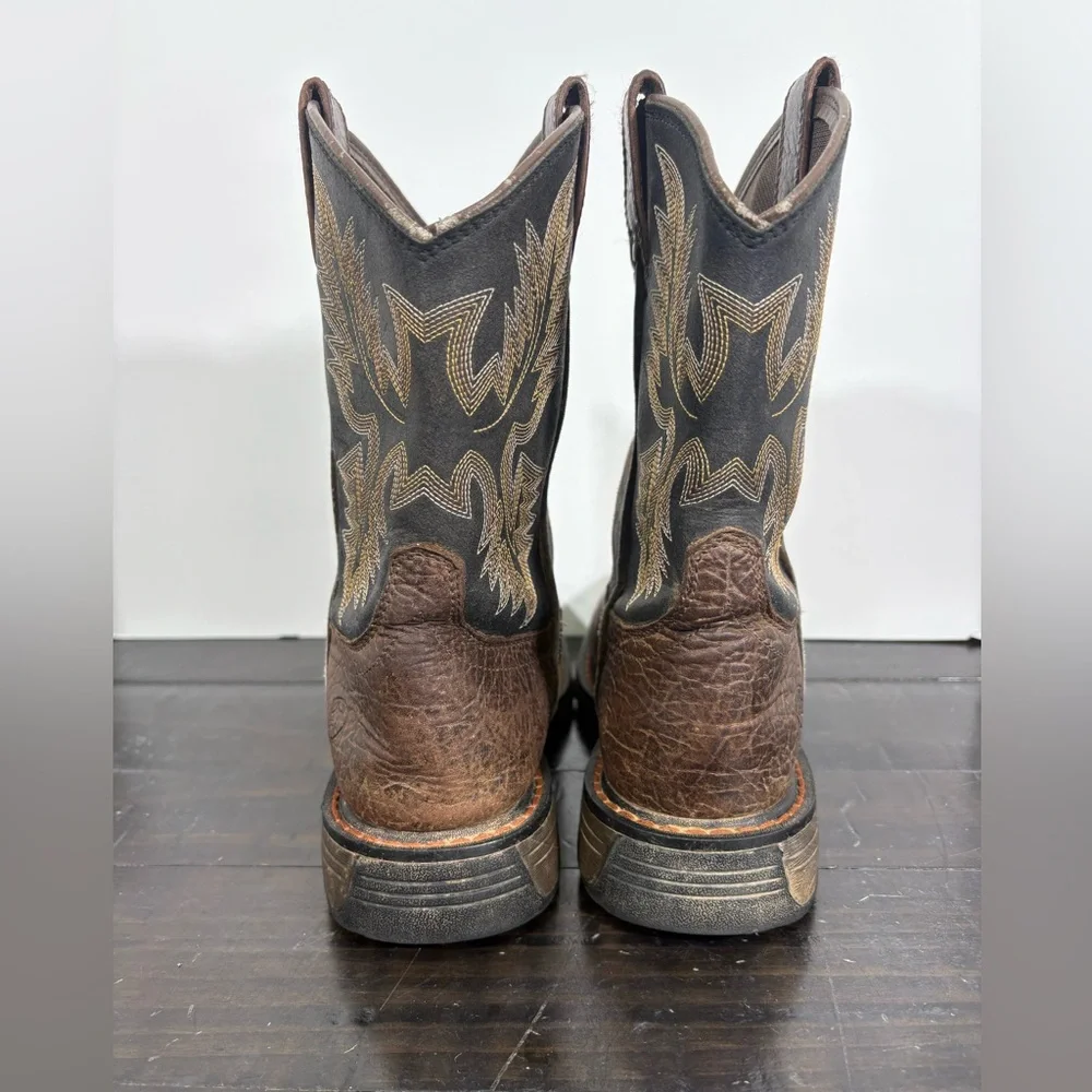 Ariat® Children's Workhog Square Toe Brown & Black Boots Size 3